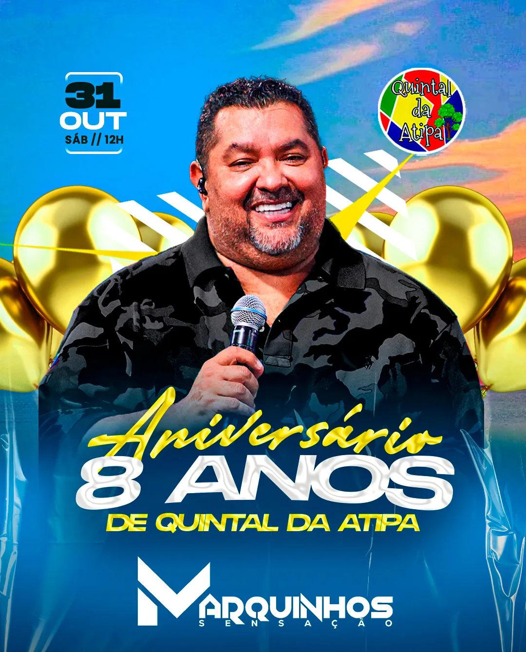 Marquinhos Sensação - Aniversário do Quintal da Atipa - SP