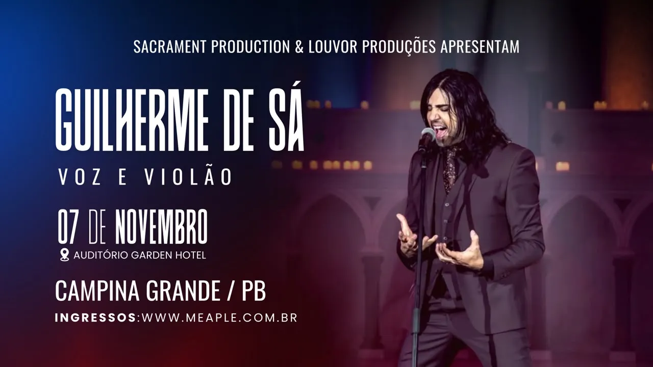 Guilherme de Sá | Nova Turnê 2026 em Campina Grande