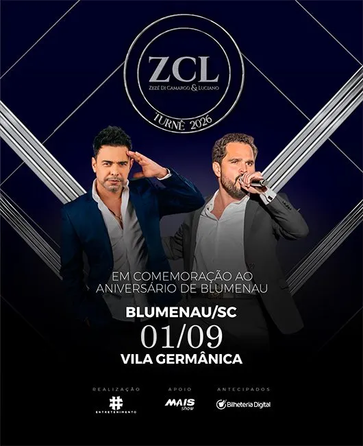 Zezé Di Camargo e Luciano em Blumenau - Véspera de Feriado