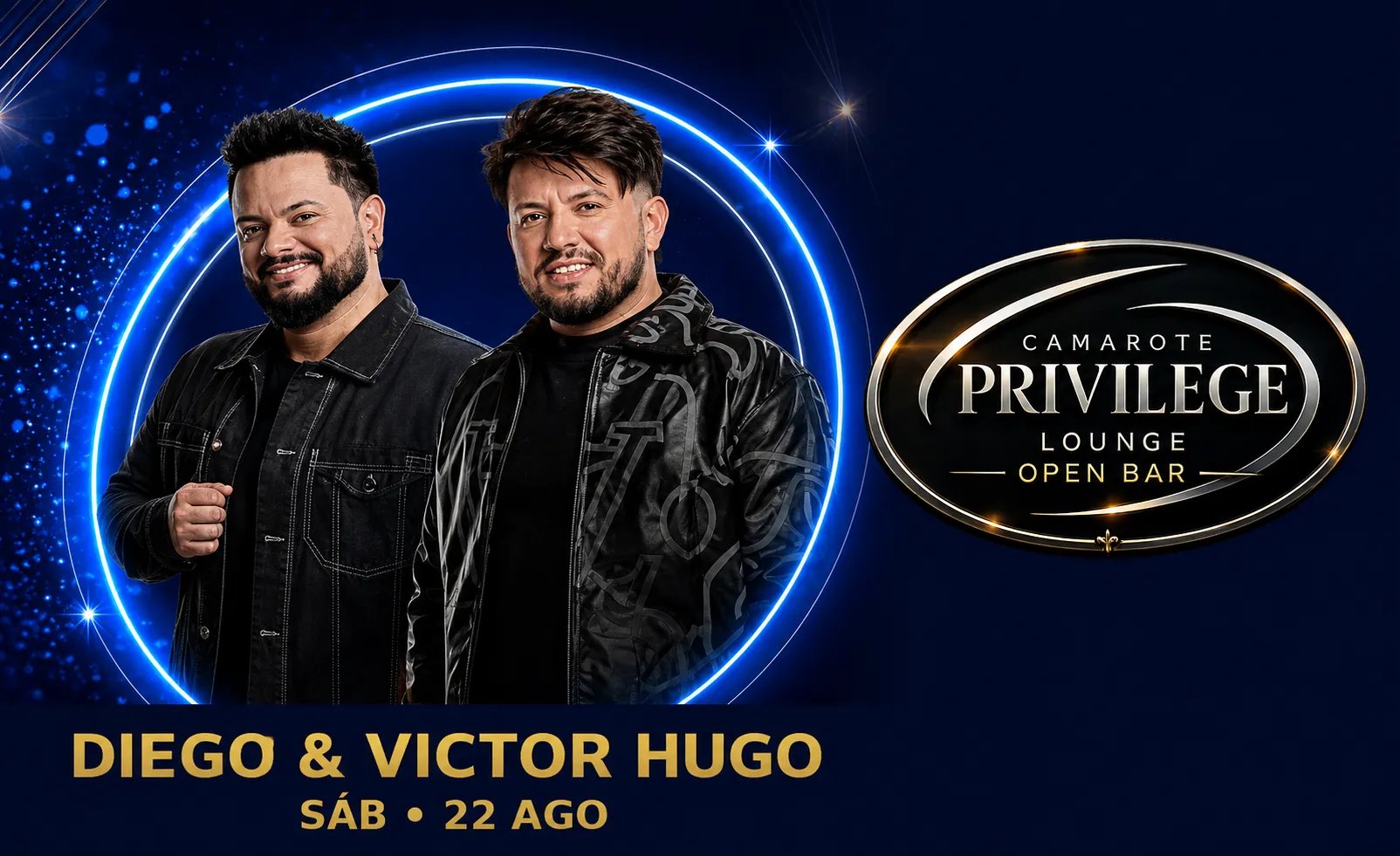 Diego e Victor Hugo - Camarote Privilege Lounge - Fictam Exposhow 2026