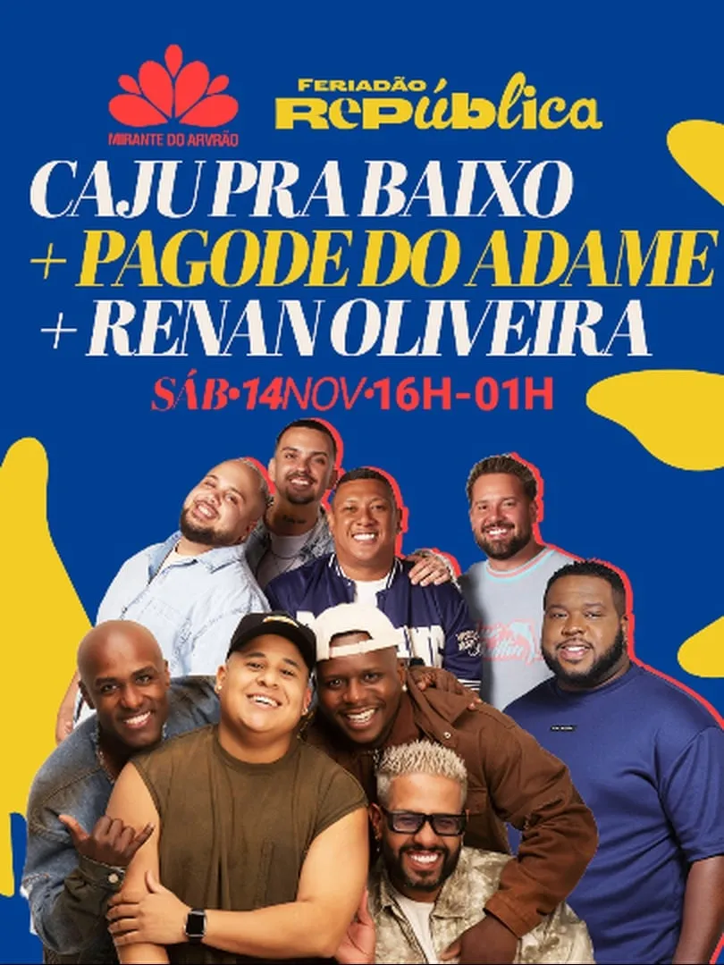 CAJU PRA BAIXO + PAGODE DO ADAME + RENAN OLIVEIRA no Mirante do Arvrão