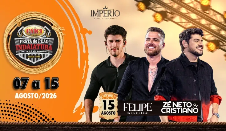 Zé Neto e Cristiano + Felipe Nogueira - Faici Festa do Peão de Indaiatuba 2026