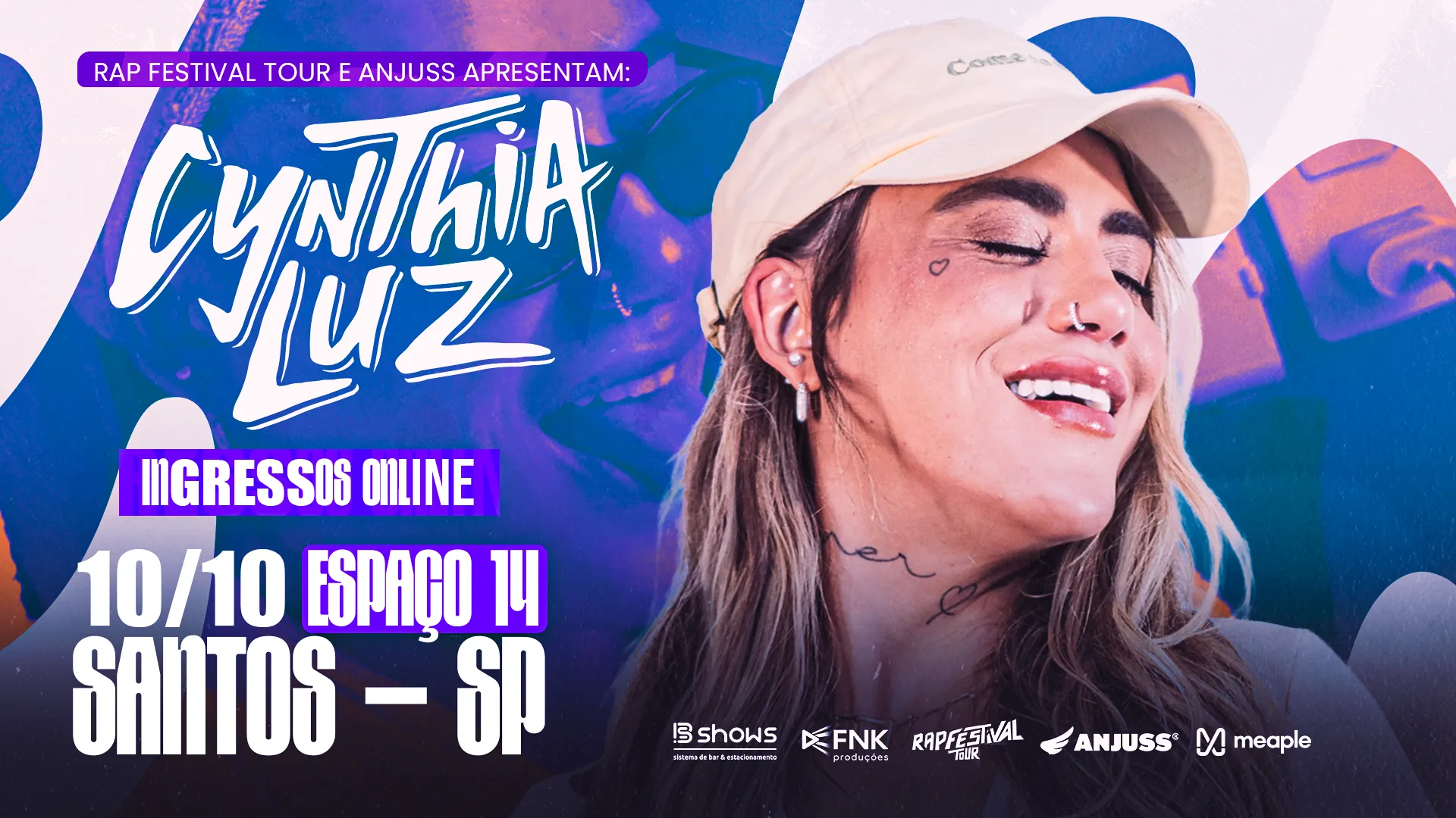 Cynthia Luz em Santos