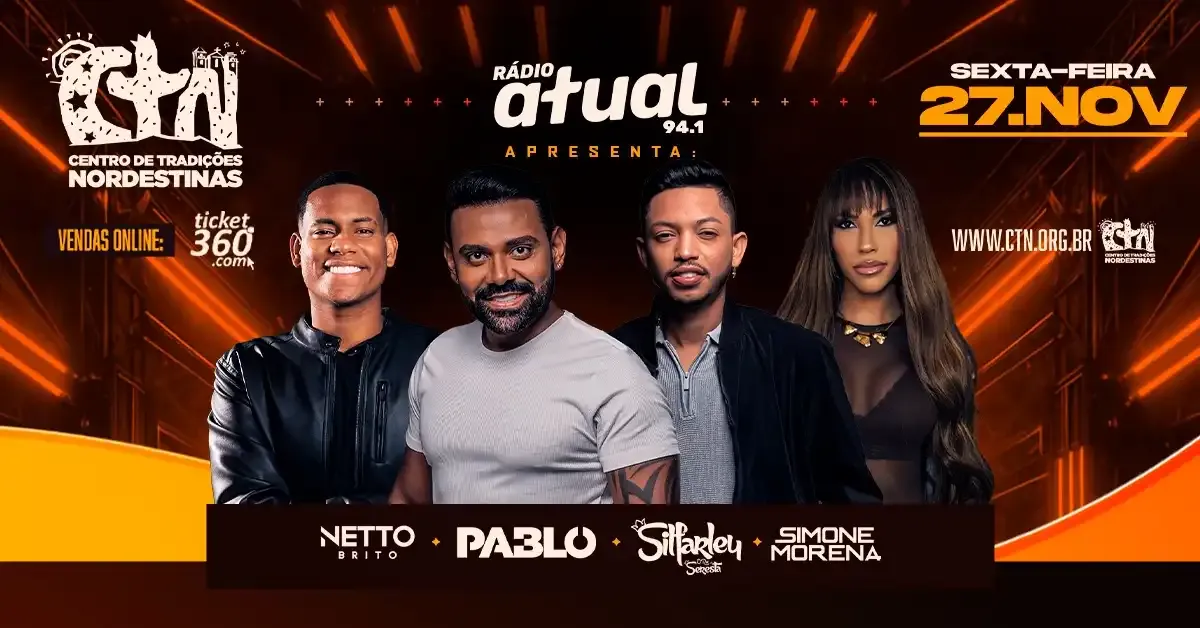 Pablo, Netto Brito, Silfarley e Simone Morena