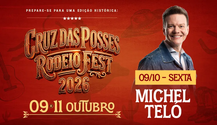 Michel Teló - Cruz das Posses Rodeio Fest 2026