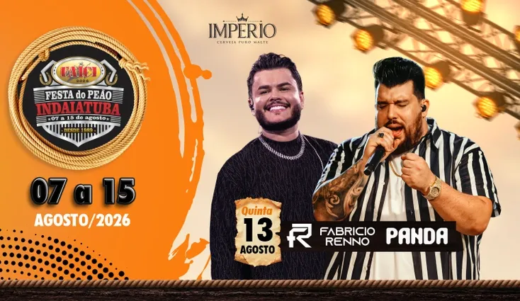 Panda + Fabrício Renno - Faici Festa do Peão de Indaiatuba 2026