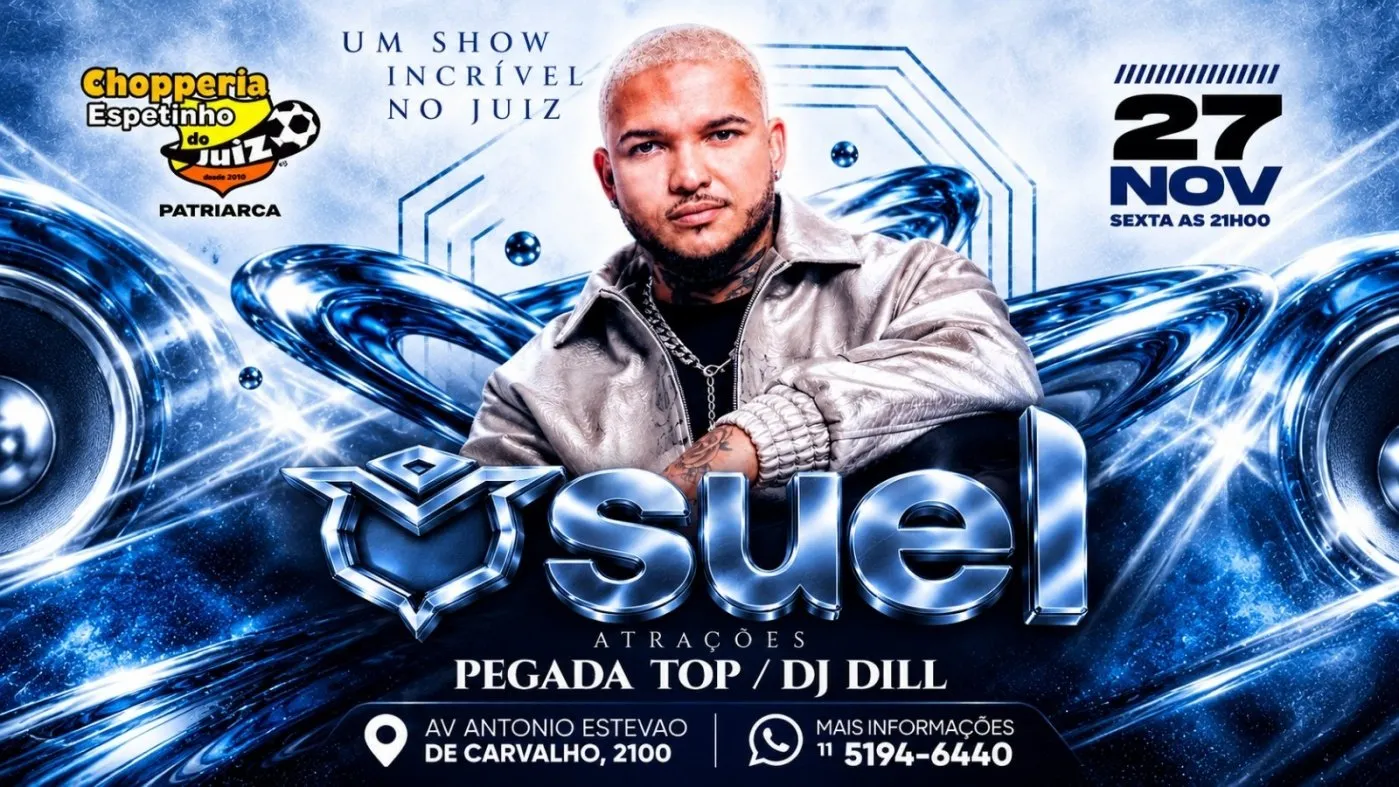 Suel no Bar do Juiz - Patriarca | 27/11| Sex