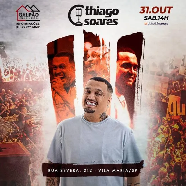 Thiago Soares no Galpão Zona Norte