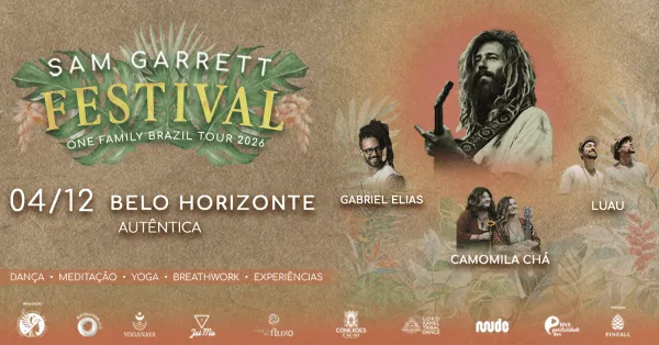 Sam Garrett Festival - Belo Horizonte - 04 de Dezembro - One Family Tour Brazil 2026